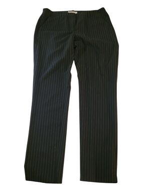 Smart Set Noir Pinstripe Straight-Leg Trousers